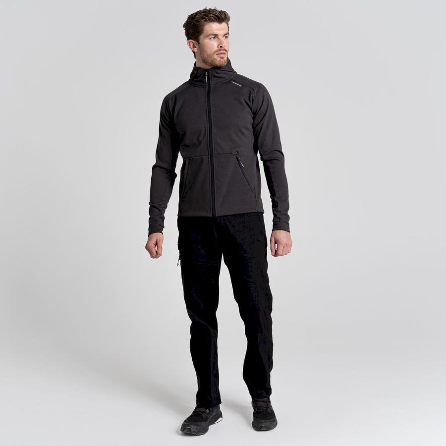 Black Craghoppers Dynamic Pro Hooded Men's Jackets | VDO163IM