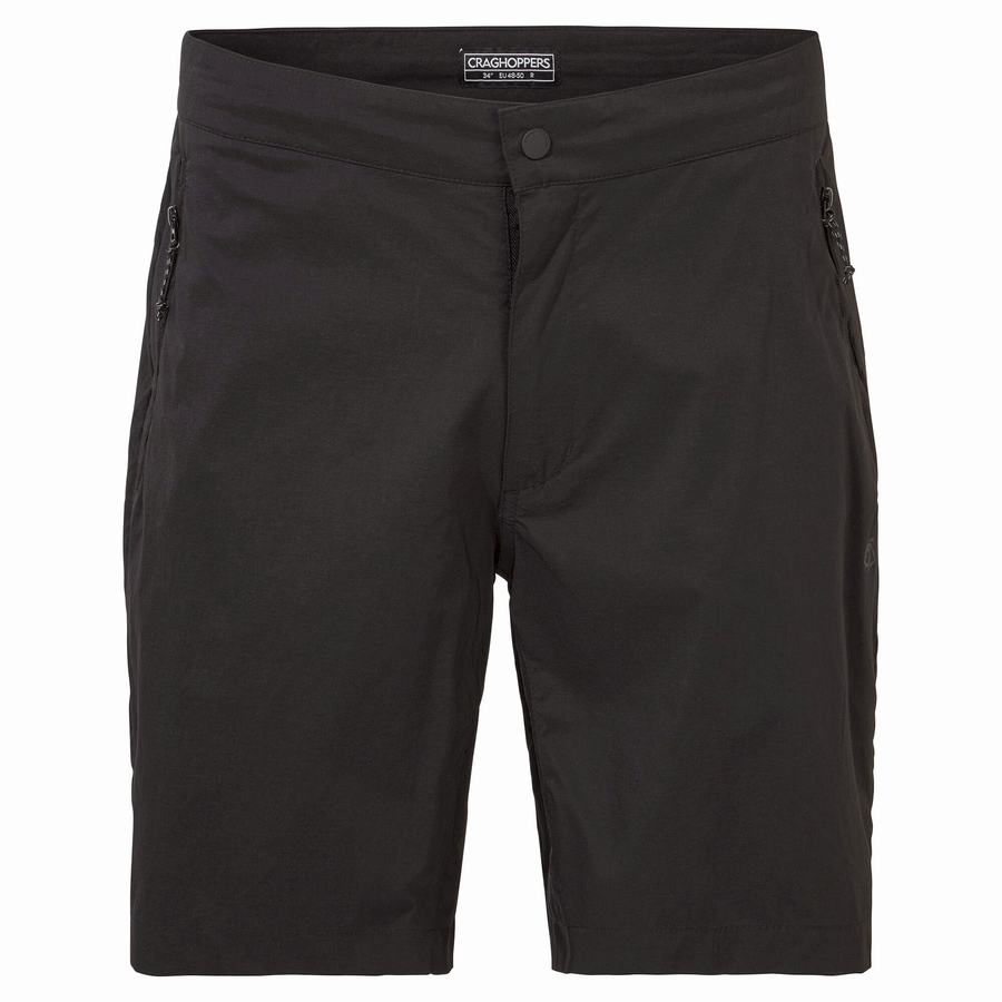 Black Craghoppers Dynamic Pro Men's Shorts | RNU301DW