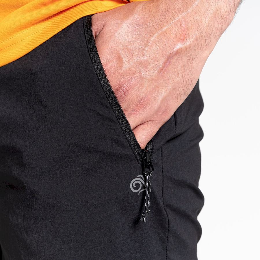 Black Craghoppers Dynamic Pro Men's Shorts | RNU301DW