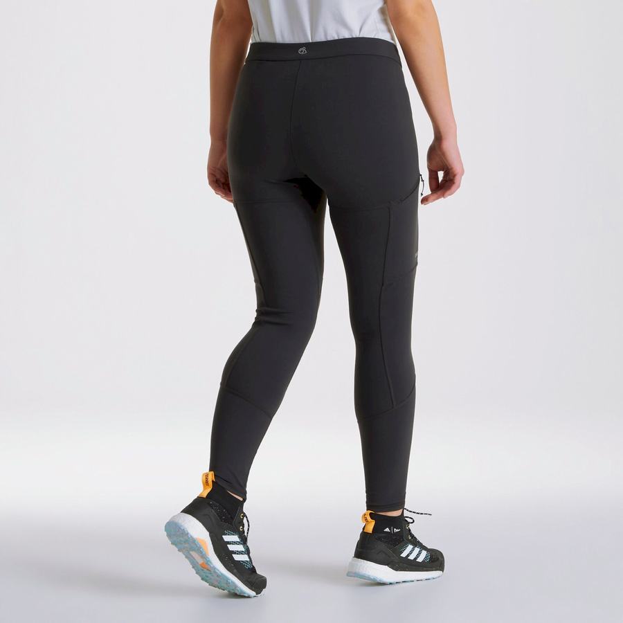 Black Craghoppers Dynamic Women's Leggings | JDD1147CP