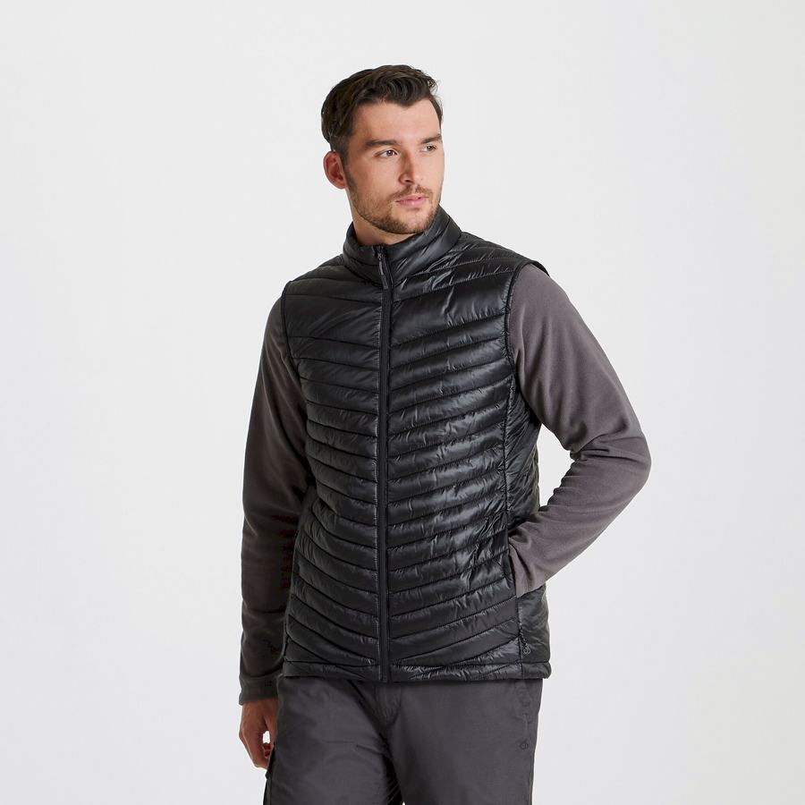 Black Craghoppers Expert Expolite Thermal Vest Men's Gilets | CZR86ZK