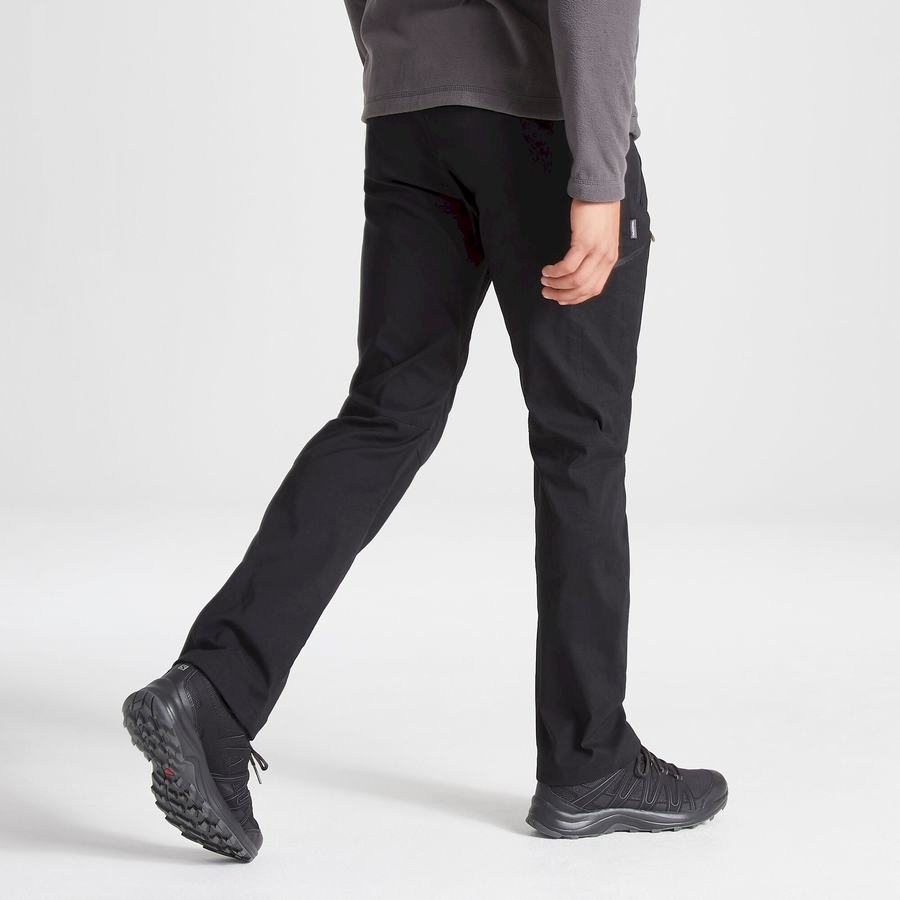 Black Craghoppers Expert Kiwi Pro Stretch Men's Trousers | DST6787BO