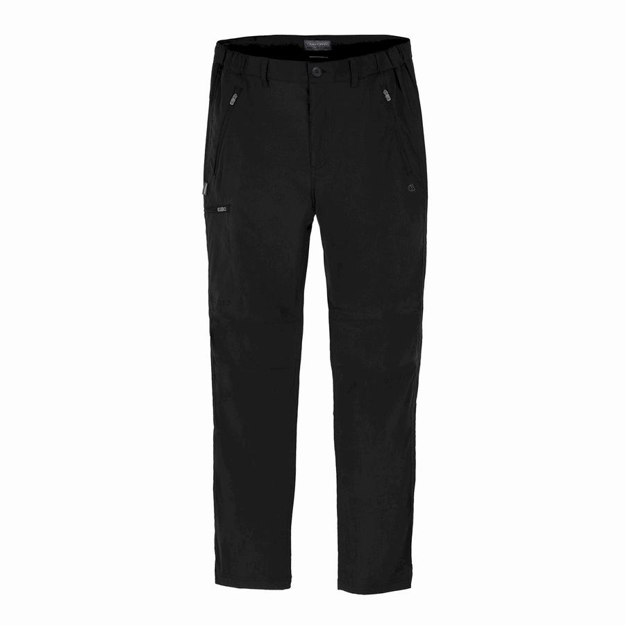 Black Craghoppers Expert Kiwi Pro Stretch Men's Trousers | DST6787BO