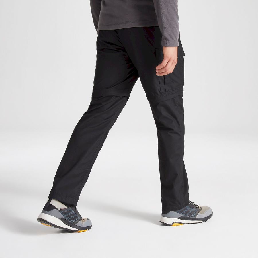 Black Craghoppers Expert Kiwi Tailored Men's Trousers | FRQ2250OQ