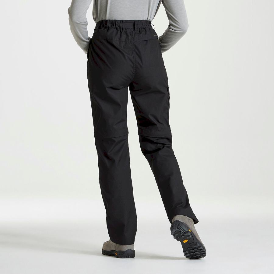 Black Craghoppers Expert Kiwi Women's Trousers | VOF5439RZ