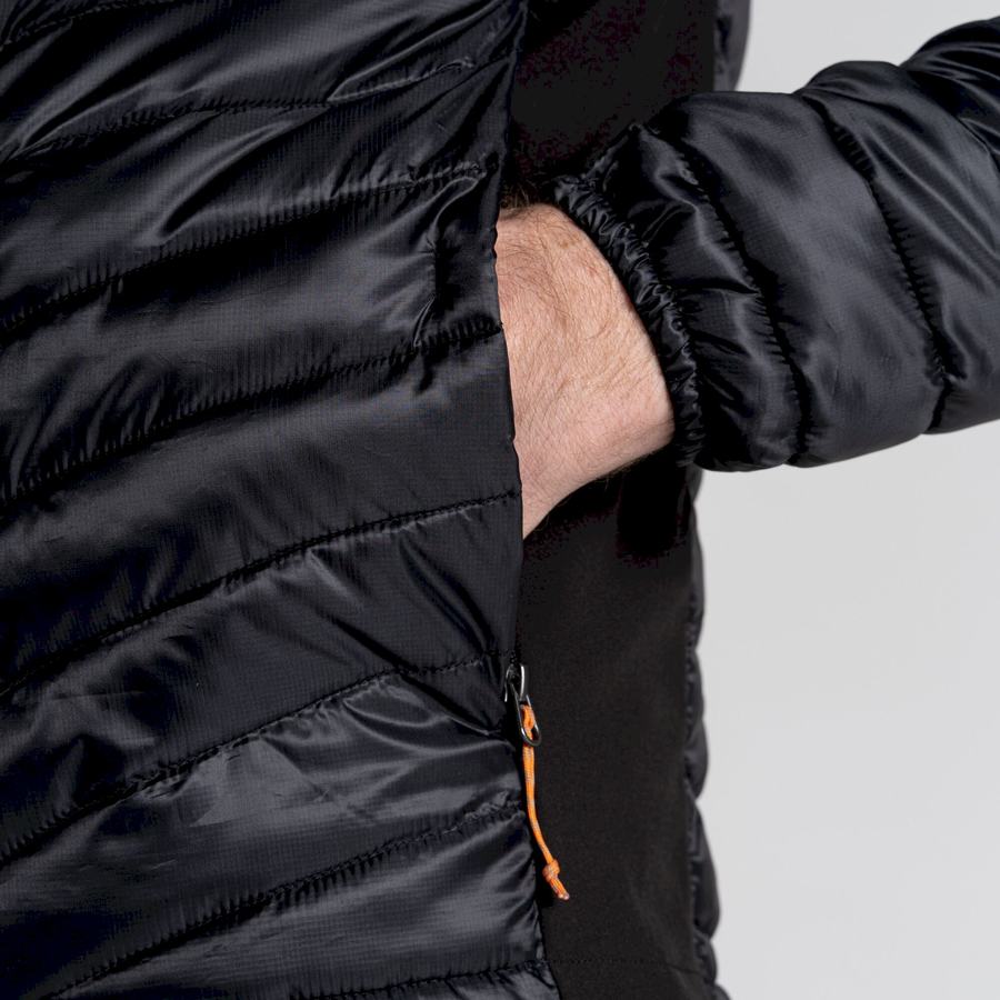 Black Craghoppers ExpoLite Insulated Hooded Men's Jackets | ADQ3183SV