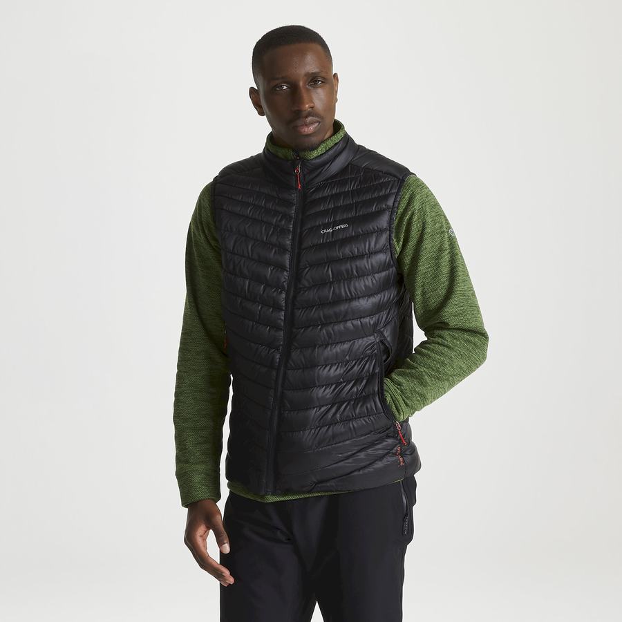 Black Craghoppers ExpoLite Vest Men's Gilets | MOB8724KY