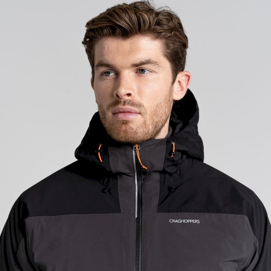 Black Craghoppers Gryffin Thermic Men's Jackets | DZM6846OG