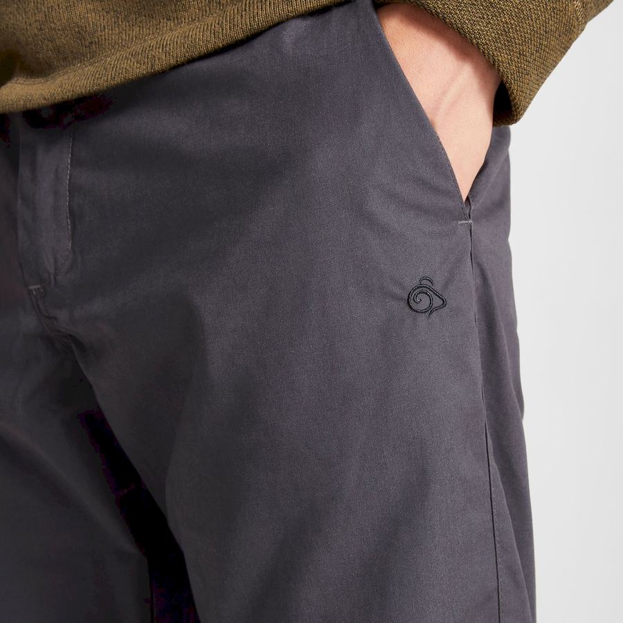 Black Craghoppers Kiwi Boulder Men's Trousers | HFW3219PL