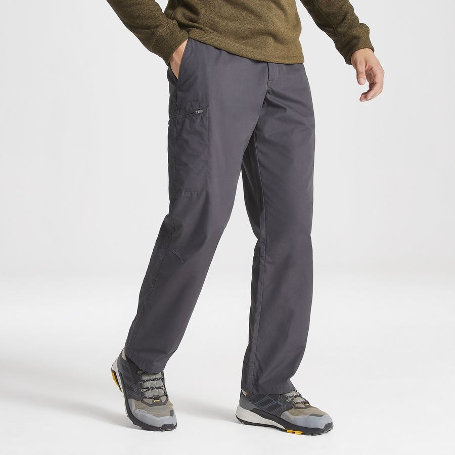 Black Craghoppers Kiwi Boulder Men's Trousers | HFW3219PL