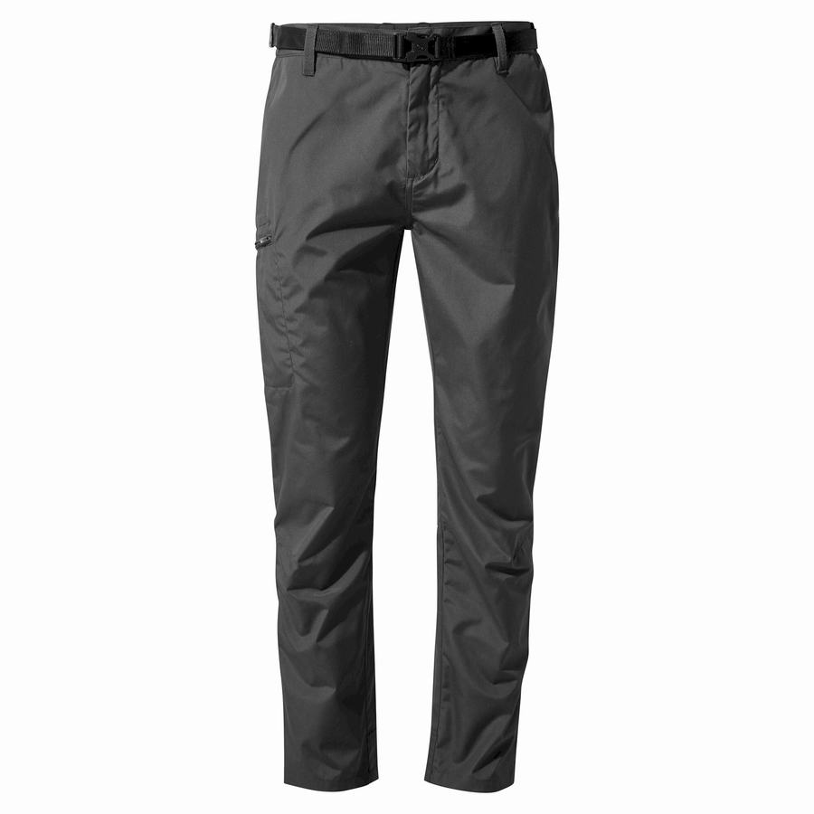 Black Craghoppers Kiwi Boulder Slim Men's Trousers | EOA9267QV