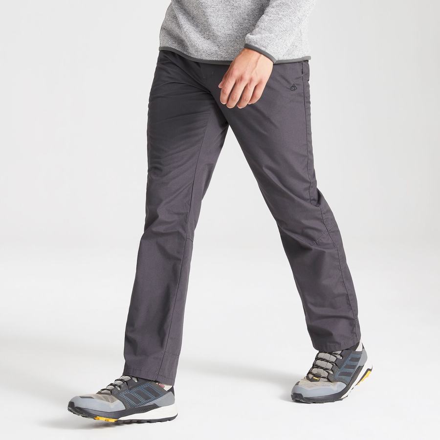 Black Craghoppers Kiwi Boulder Slim Men's Trousers | EOA9267QV