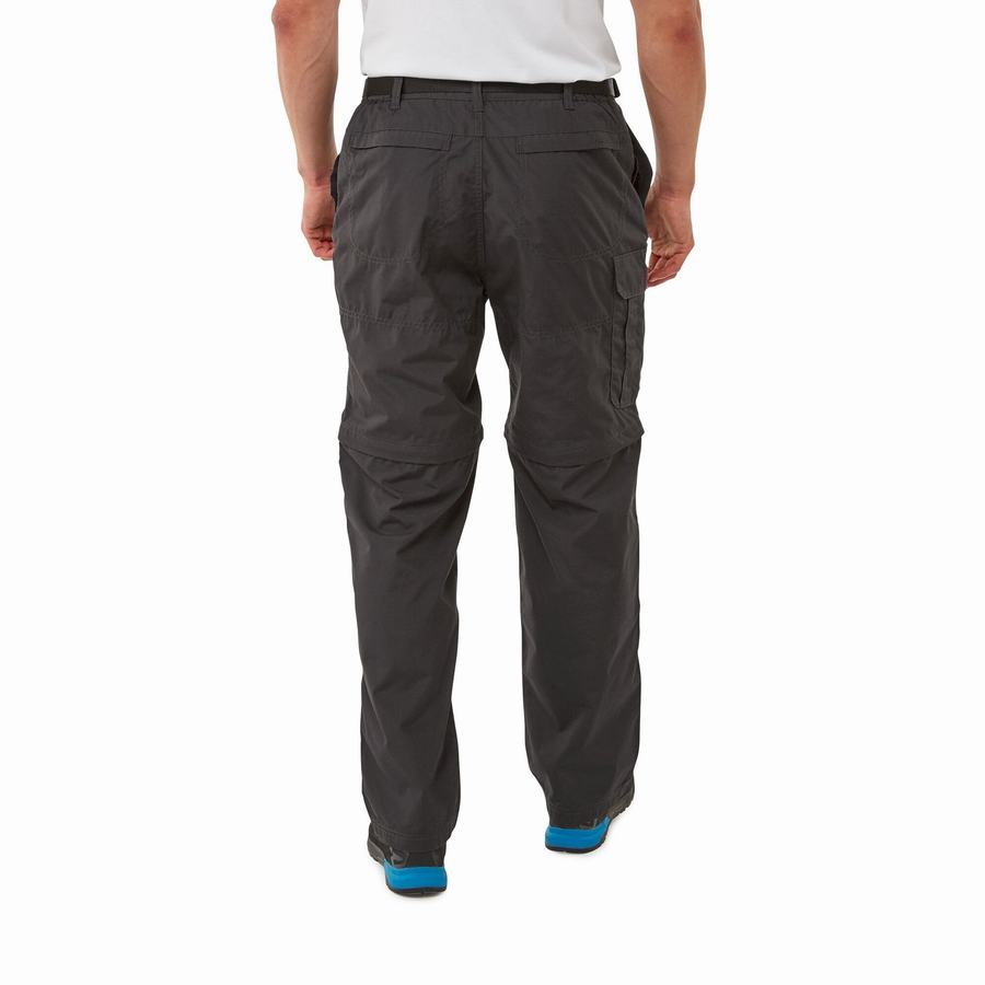 Black Craghoppers Kiwi Men's Trousers | AUV4944PV