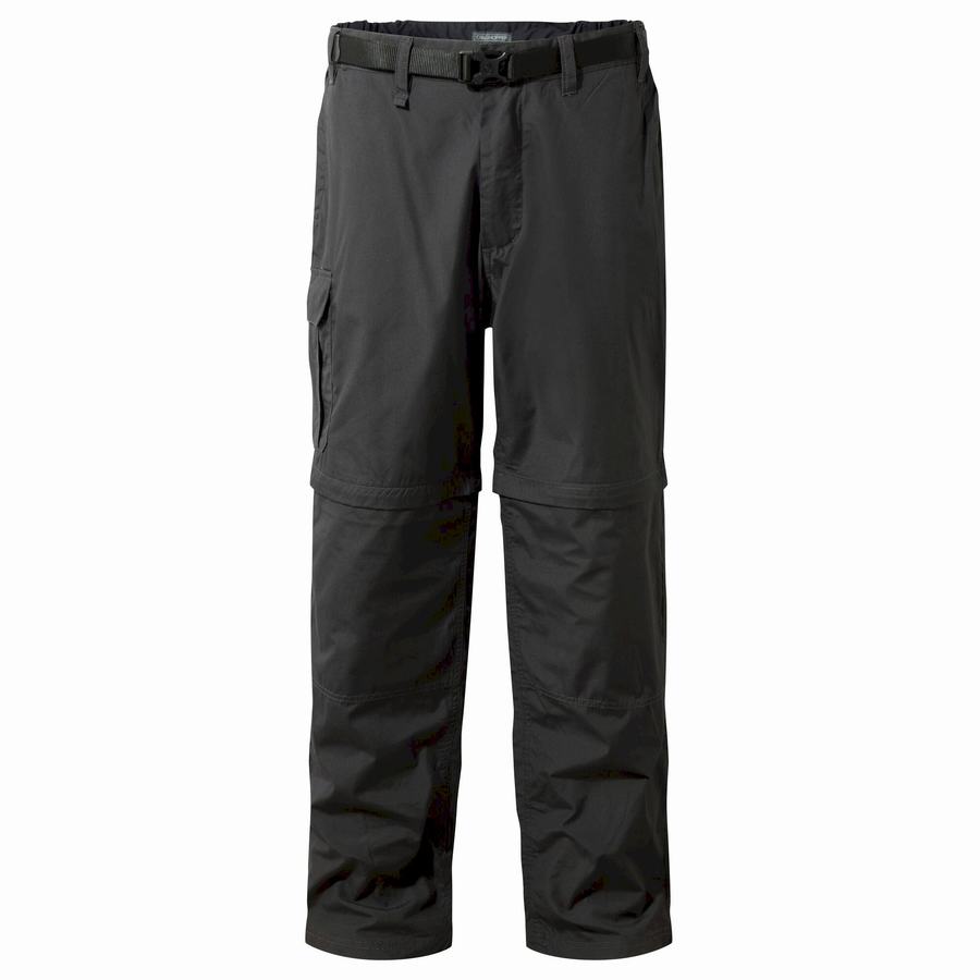 Black Craghoppers Kiwi Men's Trousers | AUV4944PV