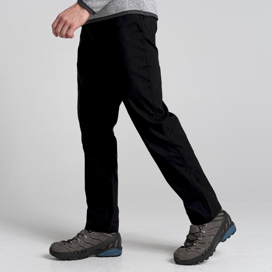 Black Craghoppers Kiwi Pro 5 Pocket Men's Trousers | WYK3120YS