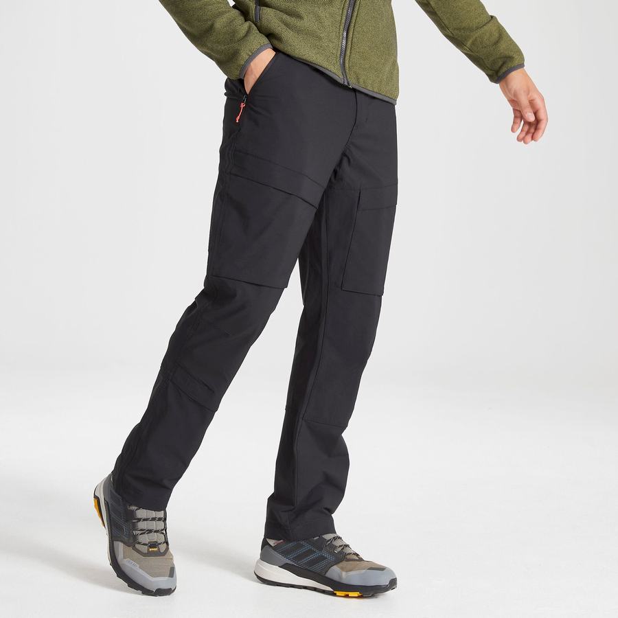 Black Craghoppers Kiwi Pro Expedition Men's Trousers | QIF8263PA