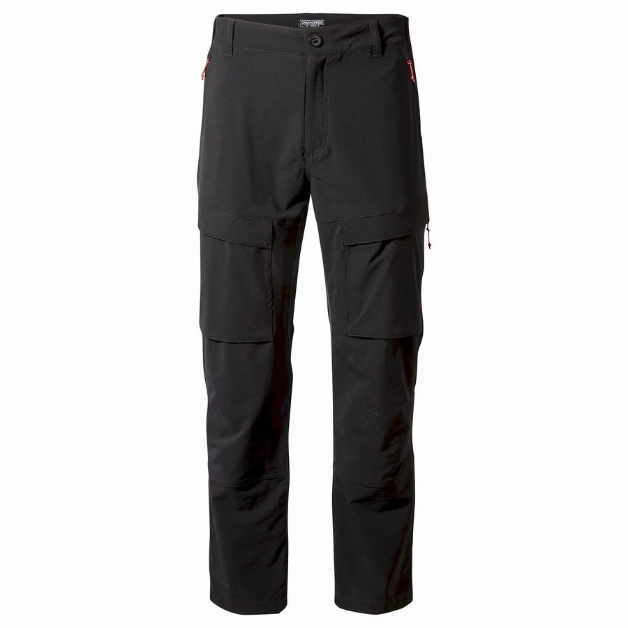 Black Craghoppers Kiwi Pro Expedition Men's Trousers | QIF8263PA