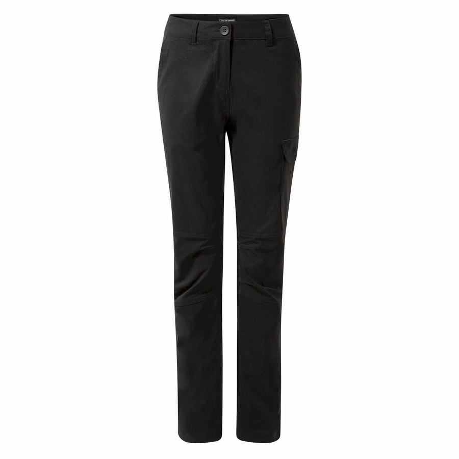 Black Craghoppers Kiwi Pro Expedition Winter Lined Women's Trousers | EOJ1124DE