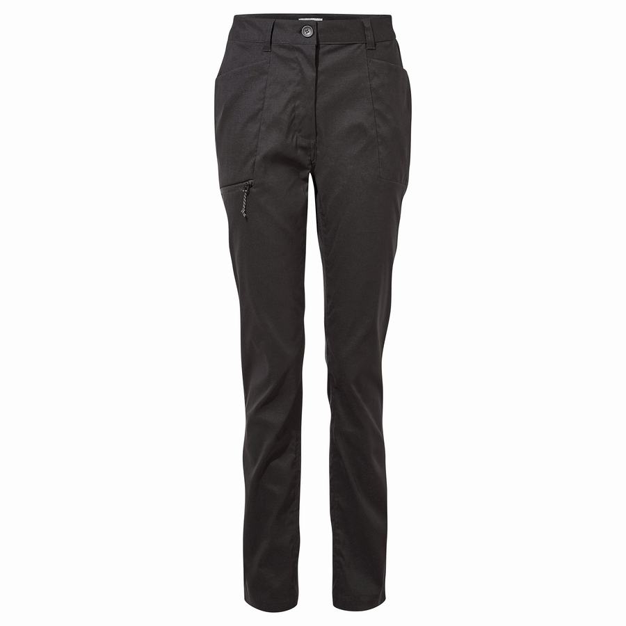 Black Craghoppers Kiwi Pro High Waisted Women's Trousers | EGL2618PQ