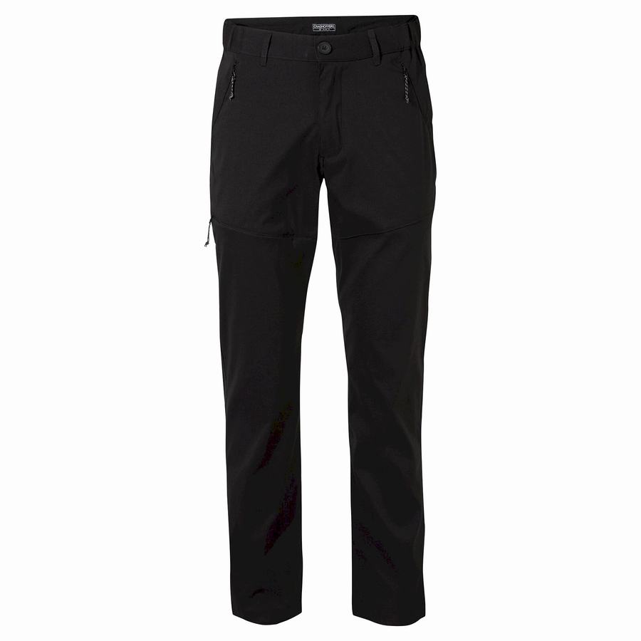 Black Craghoppers Kiwi Pro II Men's Trousers | EEQ10043RH