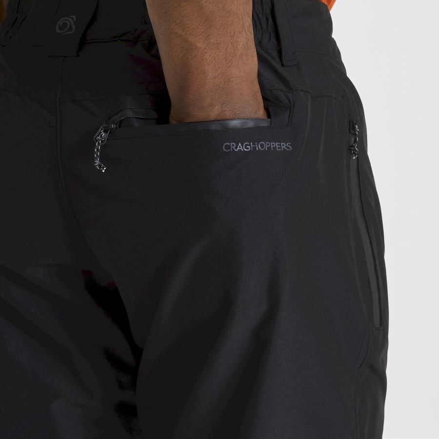 Black Craghoppers Kiwi Pro II Waterproof Men's Trousers | KRP9927LZ