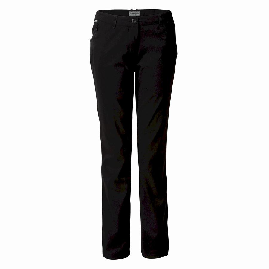 Black Craghoppers Kiwi Pro II Winter Lined Women's Trousers | IPT5189OD