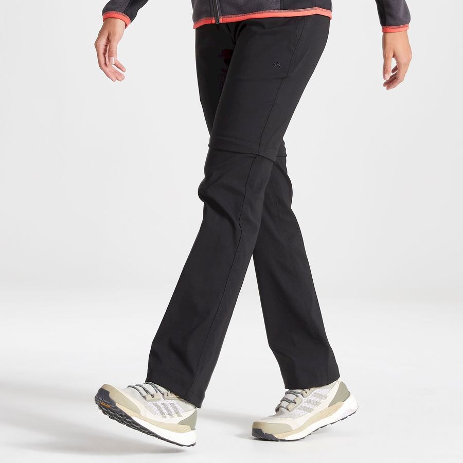 Black Craghoppers Kiwi Pro II Women's Trousers | JSF7387CR