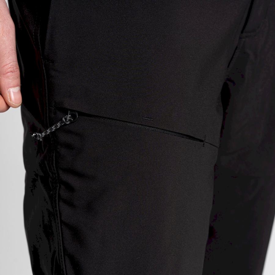 Black Craghoppers Kiwi Pro Softshell Men's Trousers | LHR1488KT