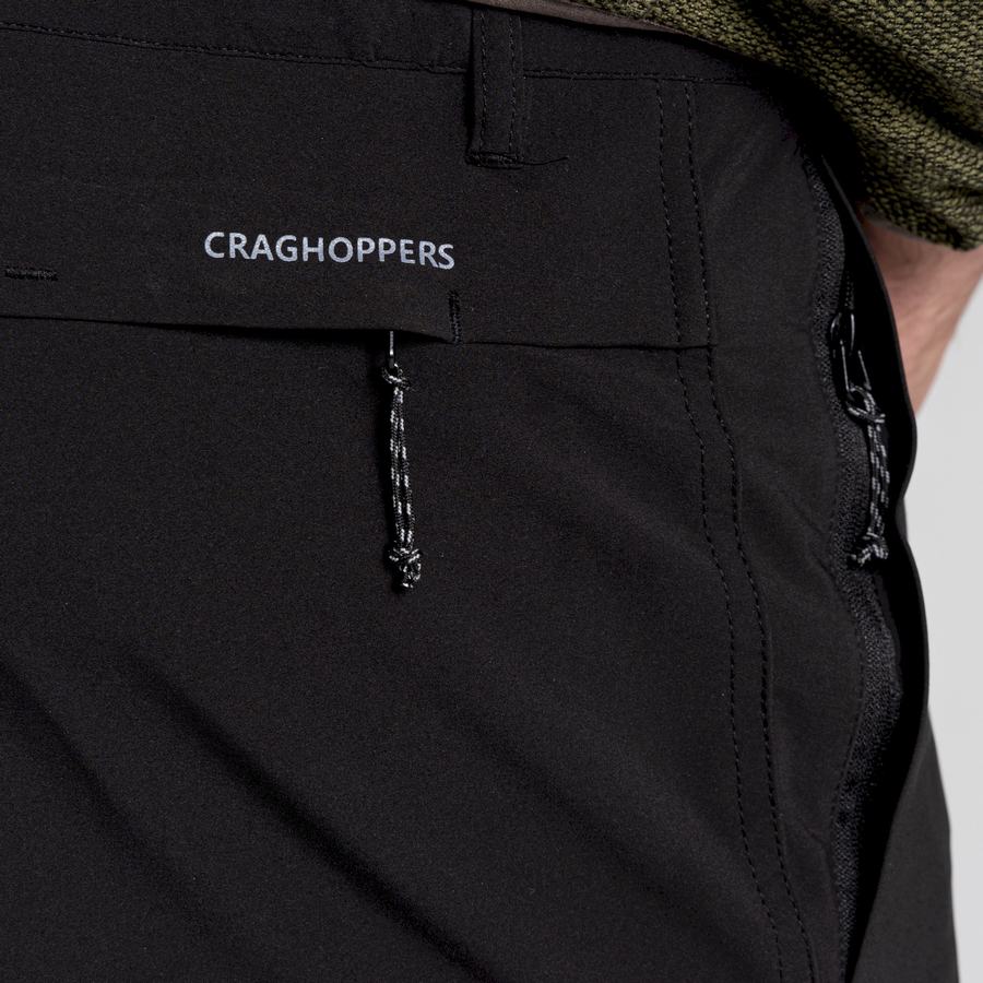 Black Craghoppers Kiwi Pro Softshell Men's Trousers | LHR1488KT