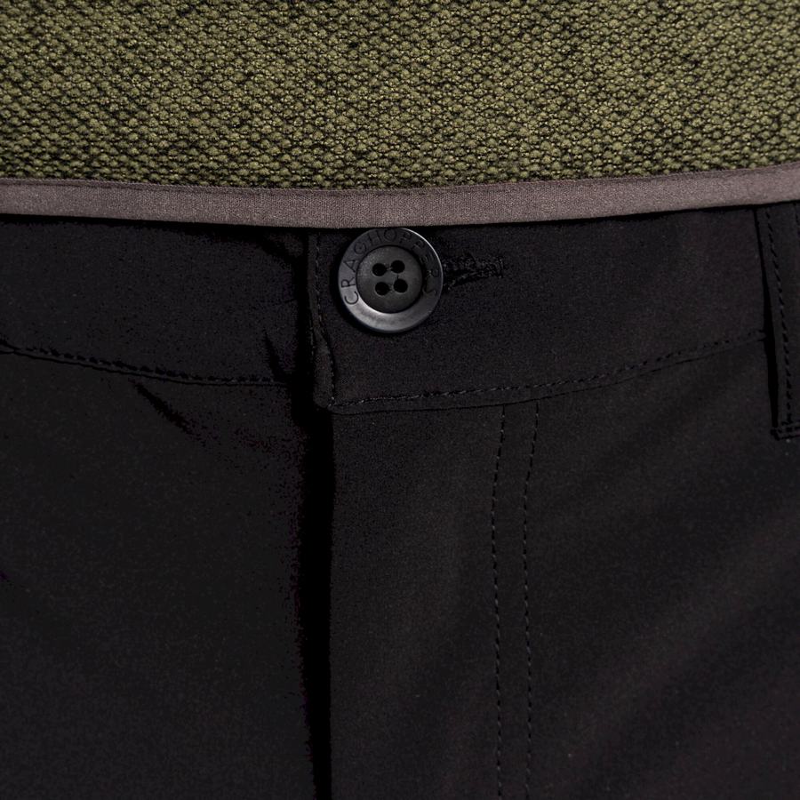 Black Craghoppers Kiwi Pro Softshell Men's Trousers | LHR1488KT