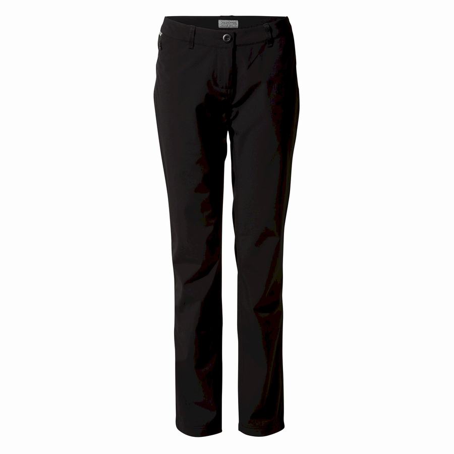 Black Craghoppers Kiwi Pro Softshell Women's Trousers | RRM8128QI