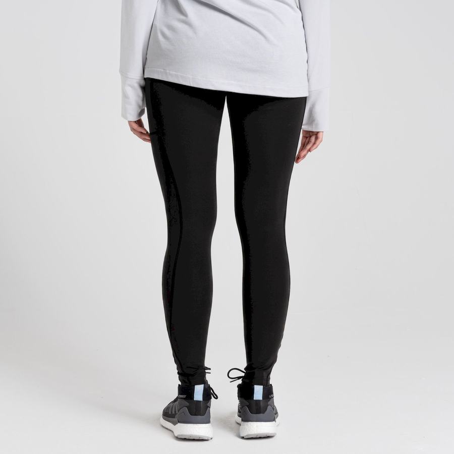 Black Craghoppers Kiwi Pro Women's Leggings | JRW10020YZ