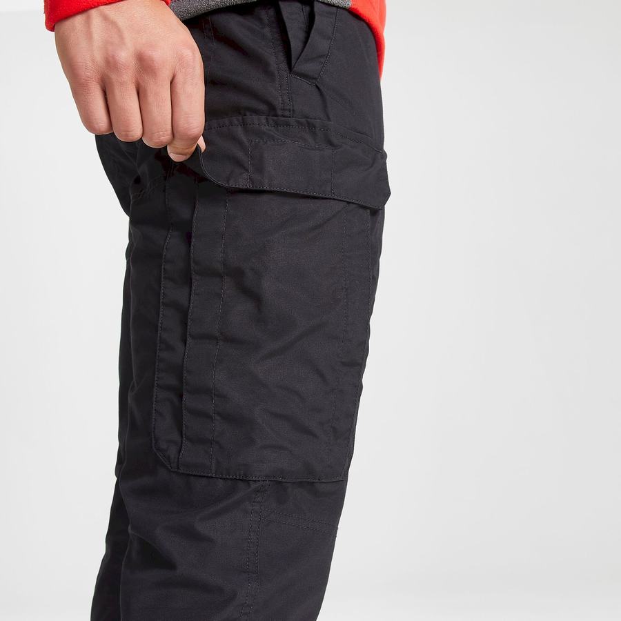 Black Craghoppers Kiwi Slim Men's Trousers | NBE373MK