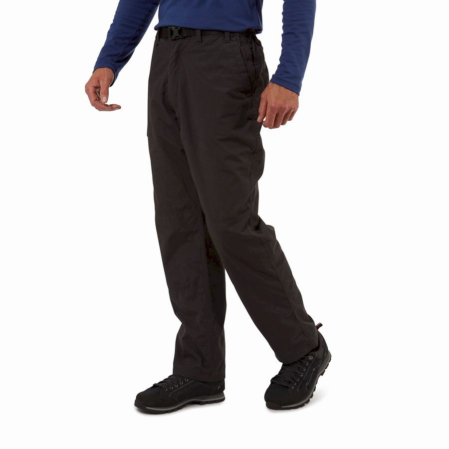 Black Craghoppers Kiwi Winter Lined Men's Trousers | CDF2847FM