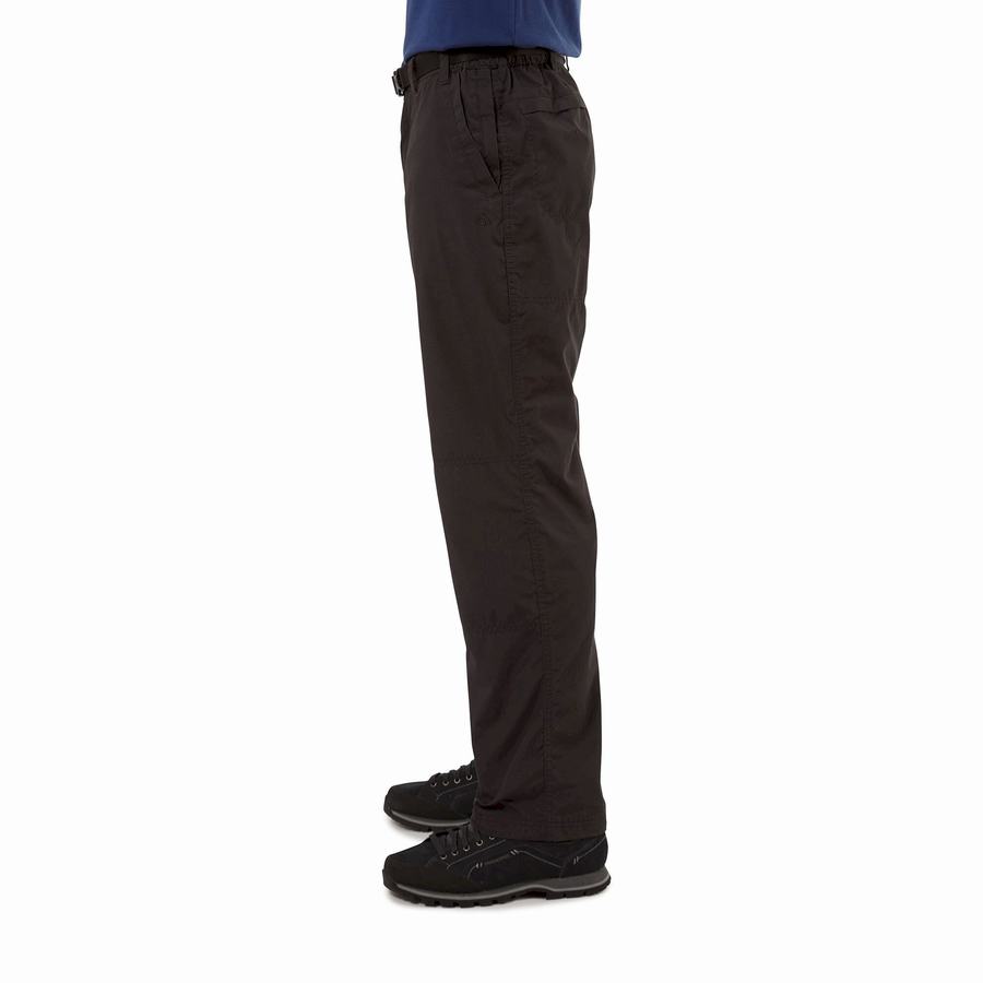 Black Craghoppers Kiwi Winter Lined Men's Trousers | CDF2847FM