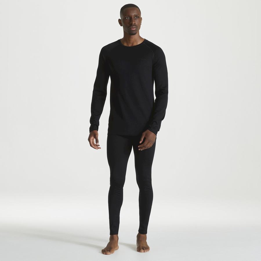 Black Craghoppers Merino Baselayer Men's Trousers | NHI6750QV