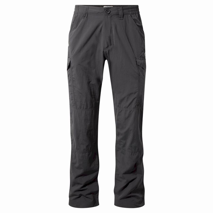 Black Craghoppers NosiLife Cargo II Men's Trousers | PHS1341TY