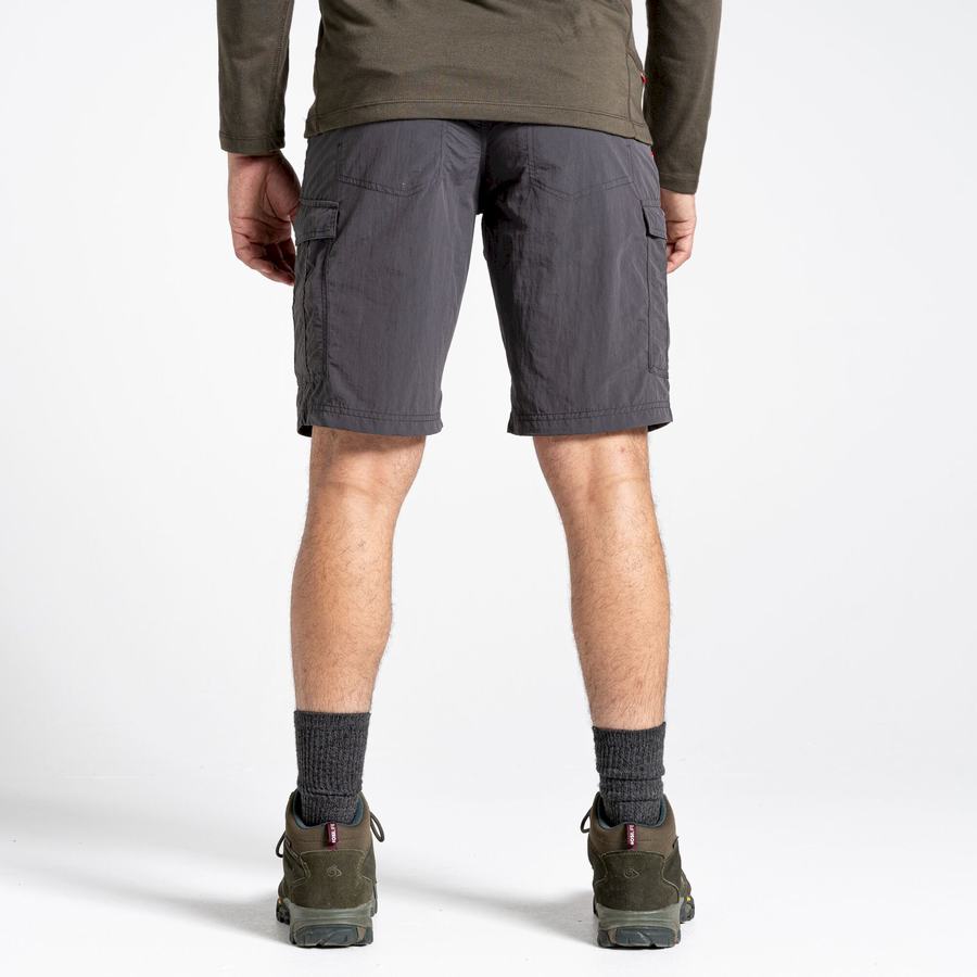 Black Craghoppers NosiLife Cargo II Men's Shorts | VLL9983VY