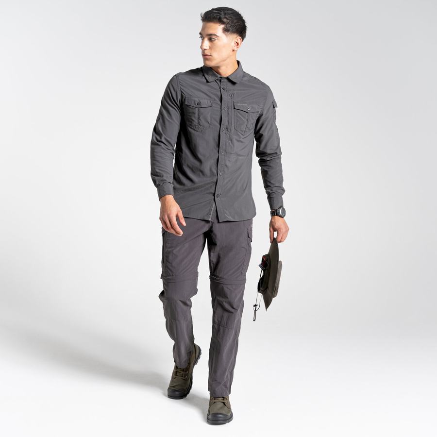 Black Craghoppers NosiLife II Men's Trousers | IJL7570TZ