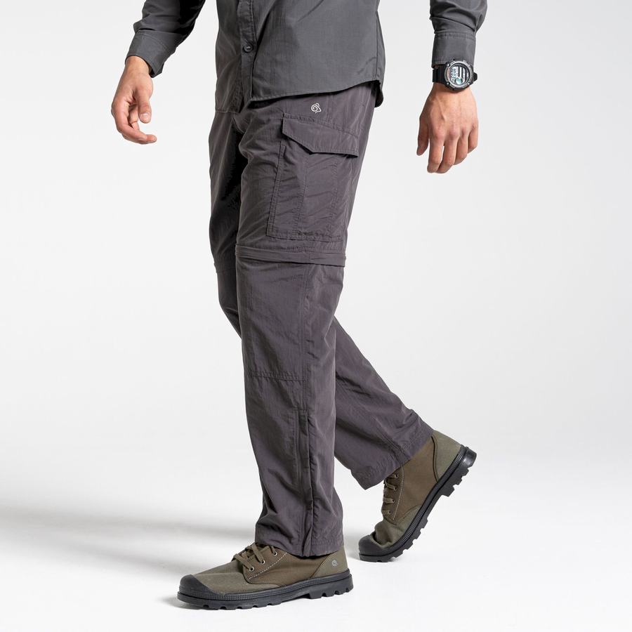 Black Craghoppers NosiLife II Men's Trousers | IJL7570TZ