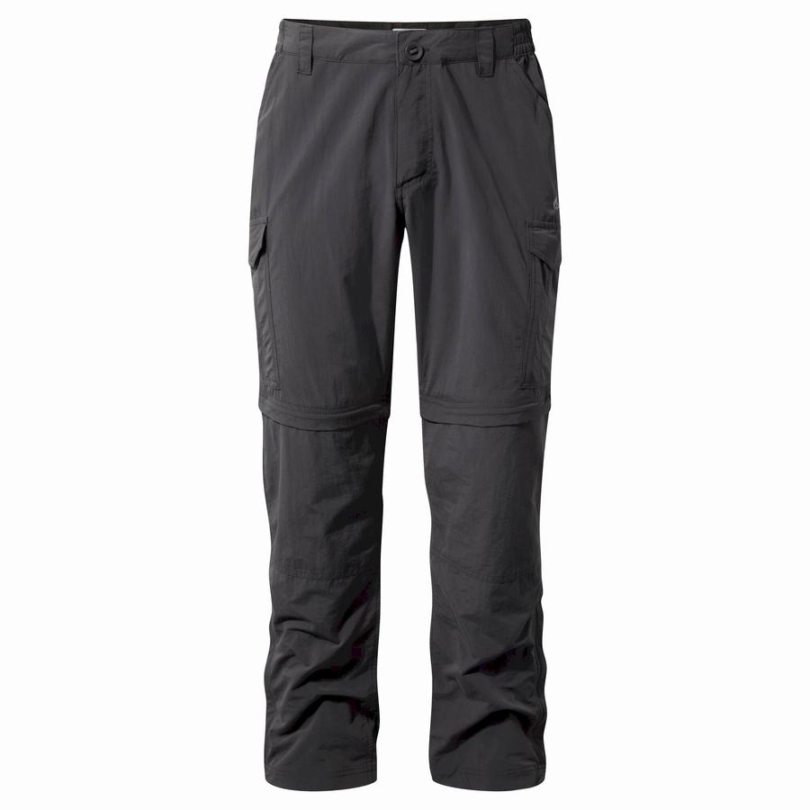 Black Craghoppers NosiLife II Men's Trousers | IJL7570TZ