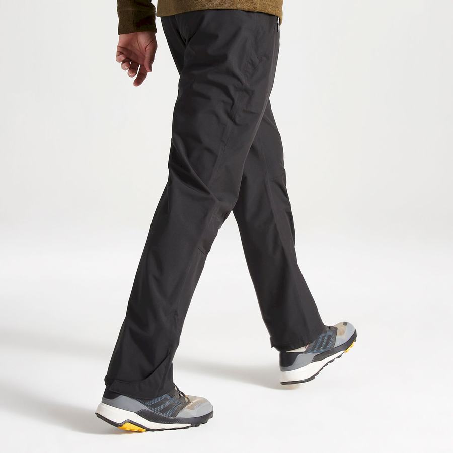 Black Craghoppers Stefan II Waterproof Men's Trousers | WLV293HT