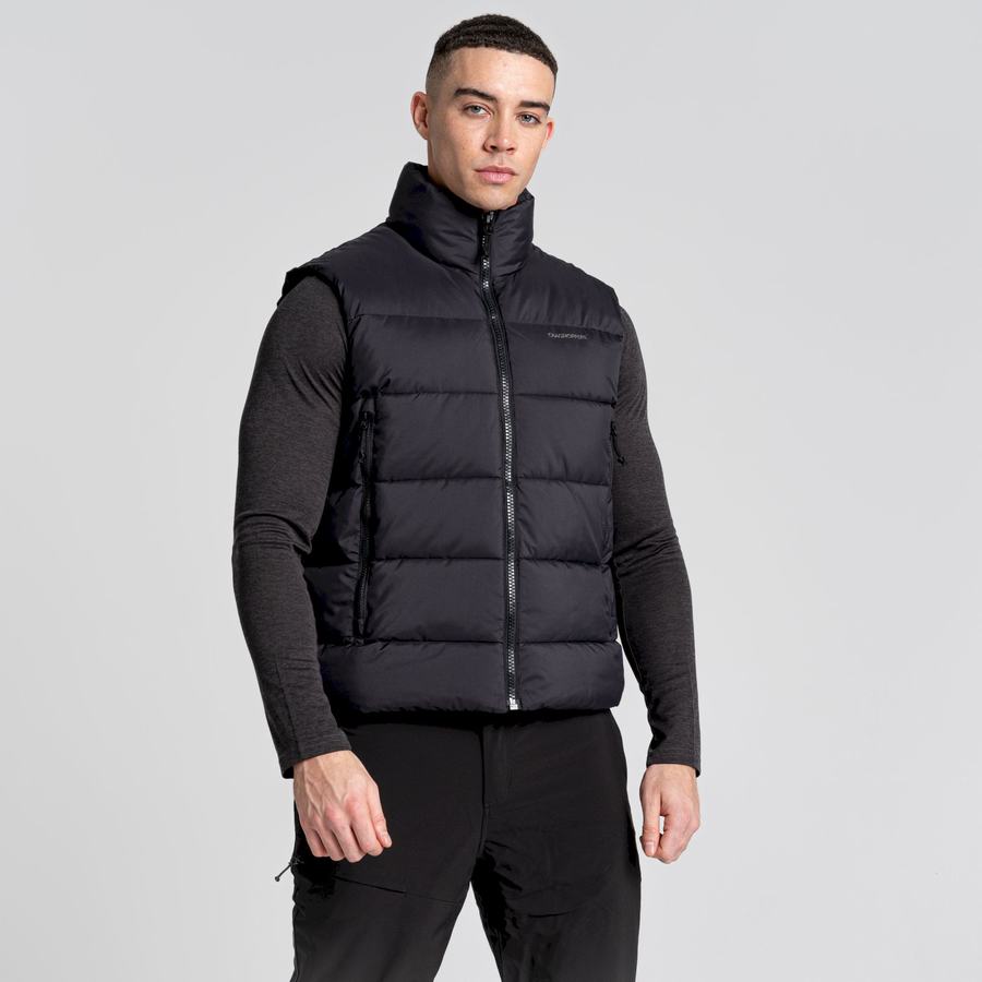 Black Craghoppers Sutherland Vest Men's Gilets | FRT8455HY