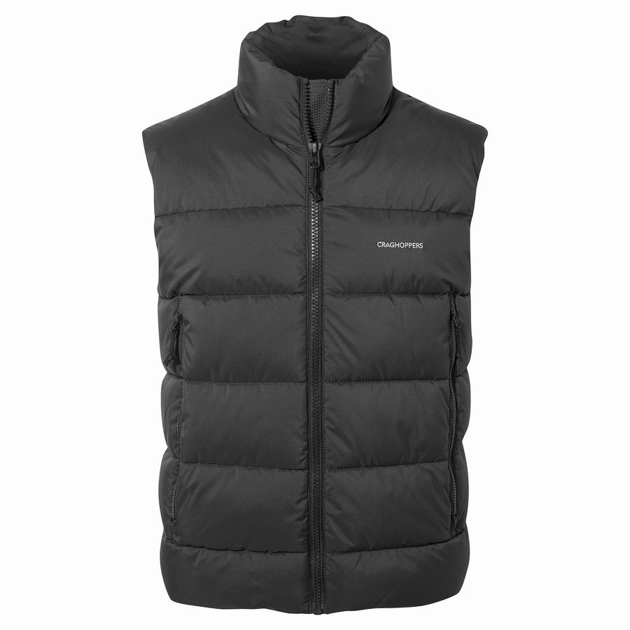 Black Craghoppers Sutherland Vest Men\'s Gilets | FRT8455HY