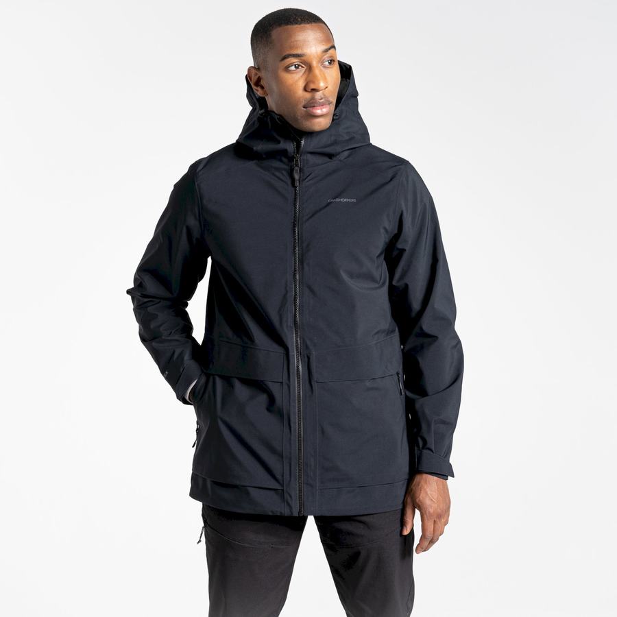 Black Craghoppers Toledo GORE-TEX Men's Jackets | GTY3589AW