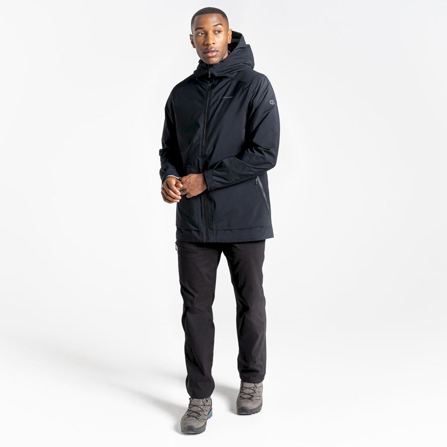 Black Craghoppers Toledo GORE-TEX Men's Jackets | GTY3589AW