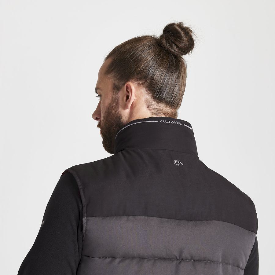 Black Craghoppers Trillick Downlike Men's Gilets | QPJ5132AE