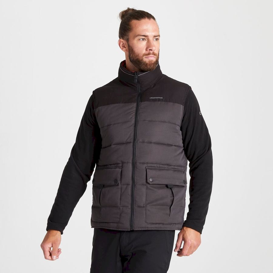 Black Craghoppers Trillick Downlike Men's Gilets | QPJ5132AE