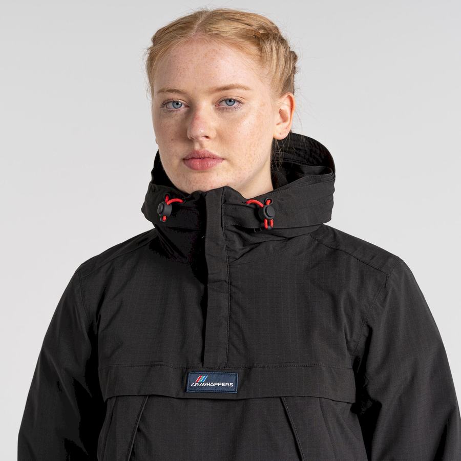 Black Craghoppers Waterproof Anderson Cagoule Men's Jackets | XAT1337BZ