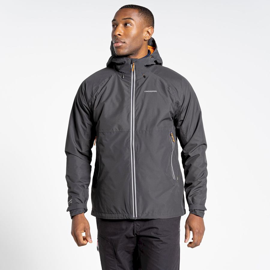 Black Craghoppers Waterproof Atlas Men's Jackets | JGV7751NW